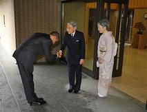 Outrage in Washington over Obama's Japan bow