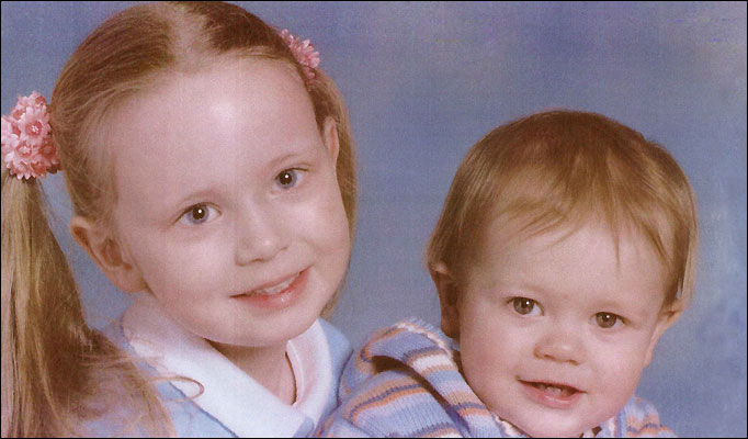 Gassed in car ... little Amy and Owen