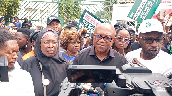 Obi Joins ‘Occupy N’Assembly’ Protest Over Election Transmission of Election Results